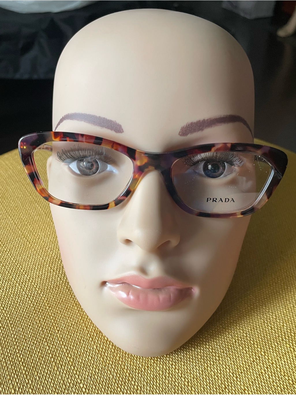 Prada Tortoiseshell Cat-Eye Optical Glasses